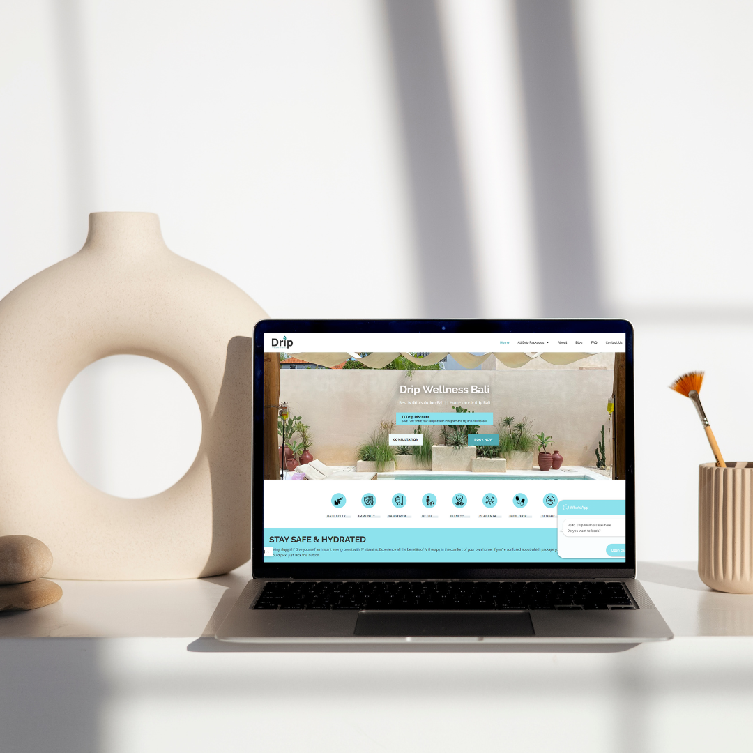Drip Wellness Bali Website website agency bali