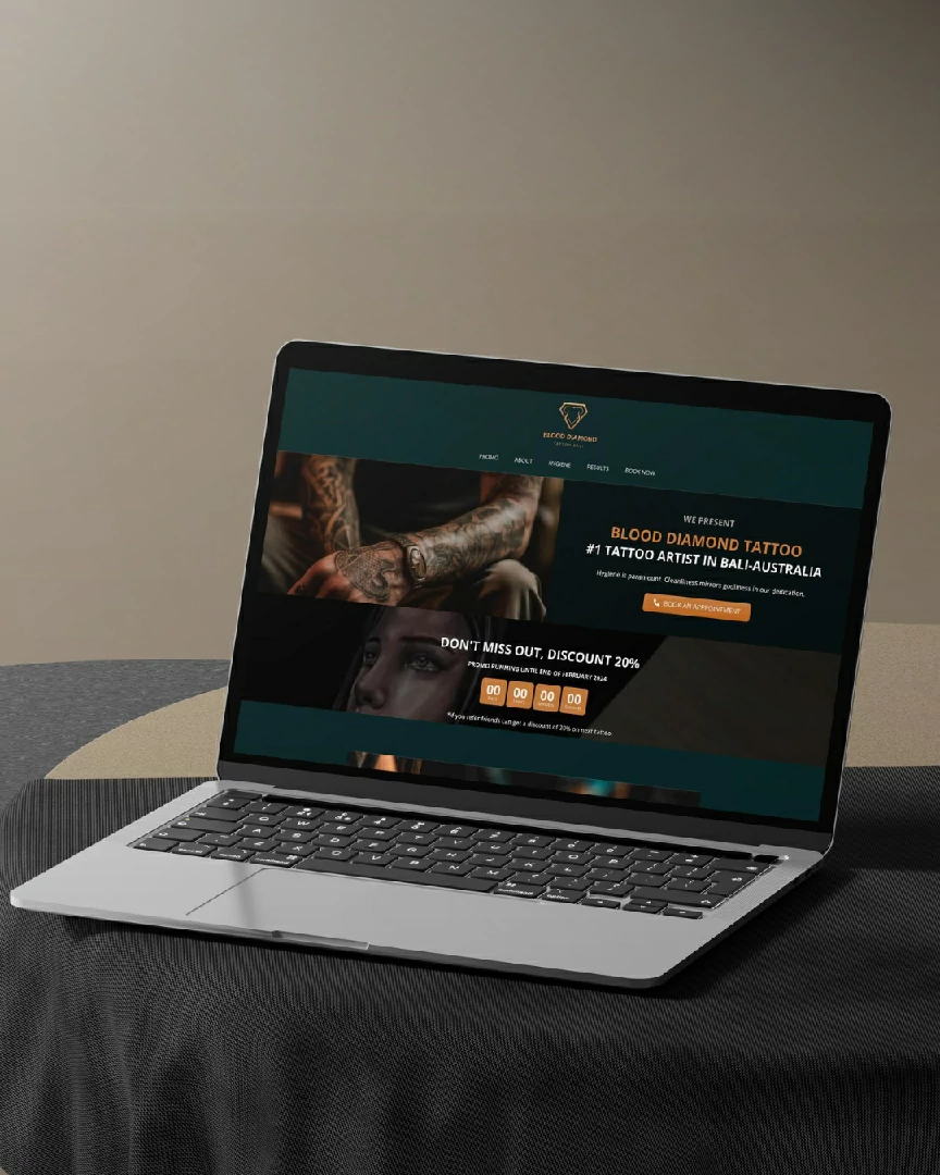Blood Diamond Tattoo Bali Landing Page landing page bali
