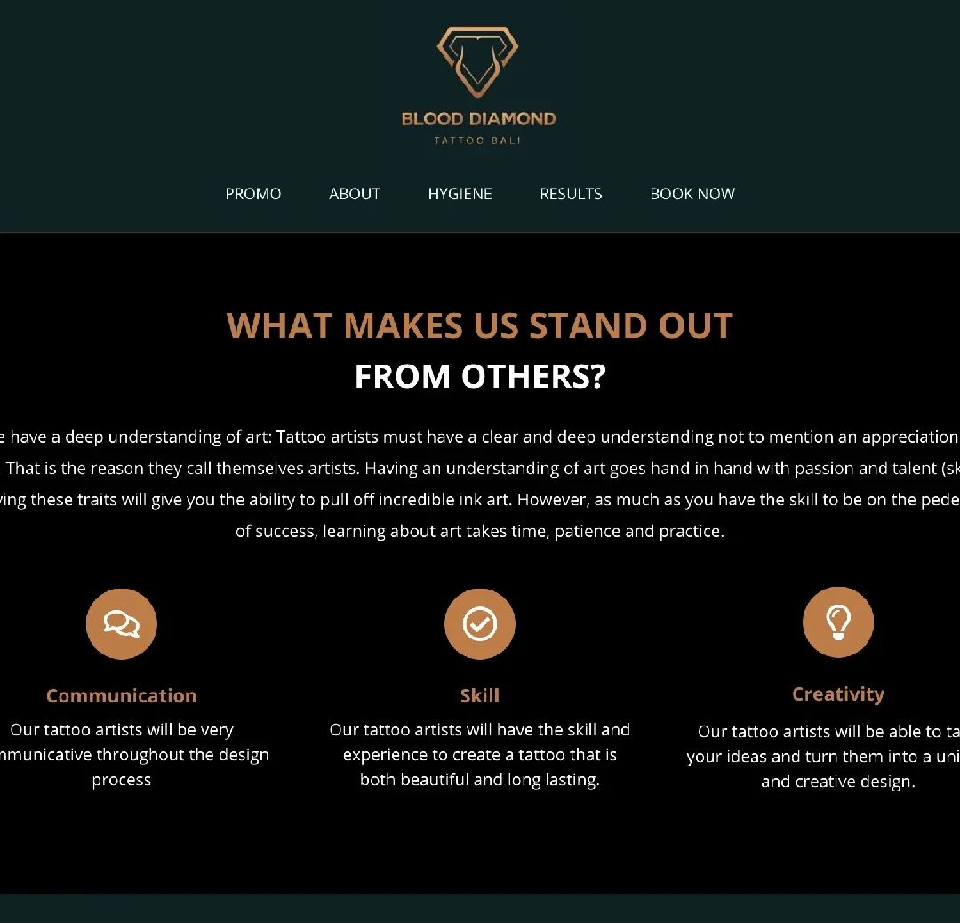 landing page website bali